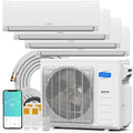 ROVSUN 42000 BTU 20 SEER2 230V Quad Zone (9K+9K+9K+24K) Mini Split Air Conditioner Heat Pump with 25ft Installation Kit