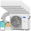 ROVSUN 42000 BTU 20 SEER2 230V Five Zone (9K+12K+12K+12K+12K) Mini Split Air Conditioner Heat Pump with 25ft Installation Kit