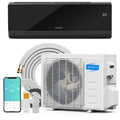 ROVSUN 9000 BTU 20 SEER2 115V Mini Split Air Conditioner Heat Pump with 16ft Installation Kit Black