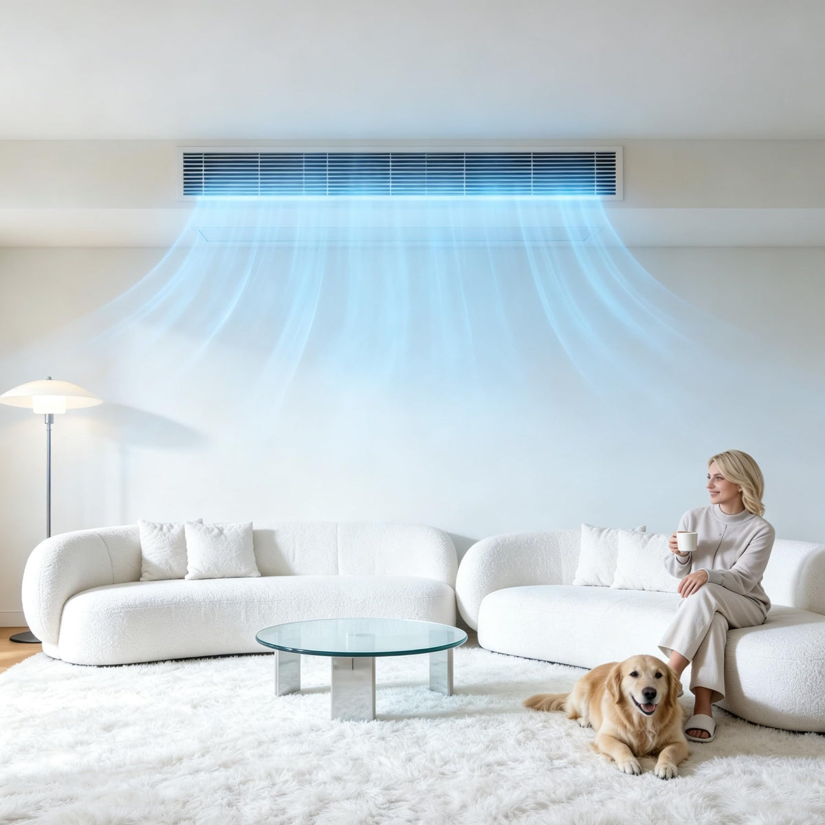 ROVSUN 36000 BTU 15 SEER2 230V Ducted Central Air Conditioner with Top Discharge Air Handler