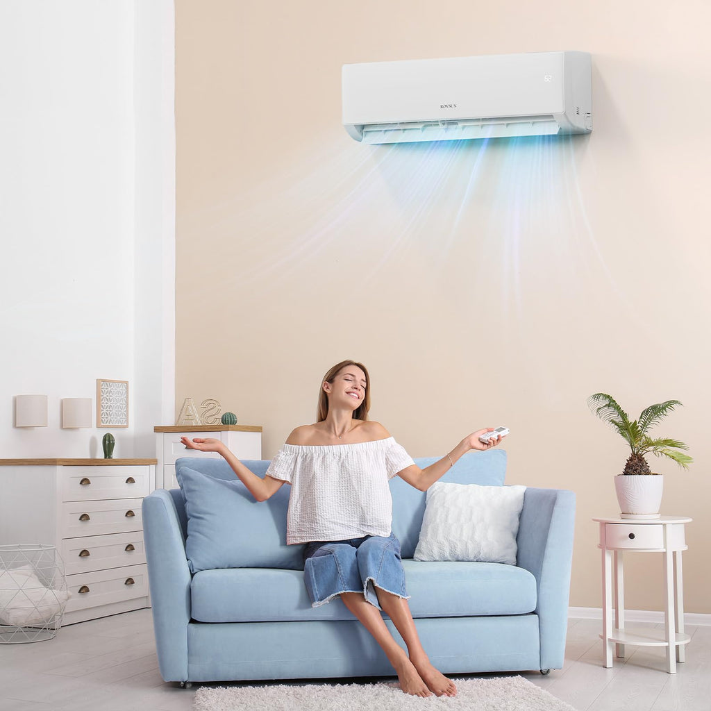 ROVSUN 12000 BTU 20 SEER2 230V Mini Split Air Conditioner Heat Pump with 16ft Installation Kit